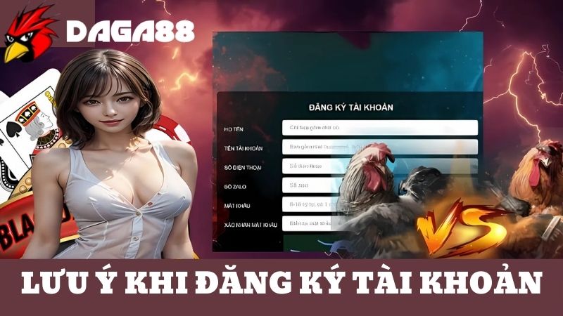 Lưu ý cần nhớ khi đăng ký tài khoản DAGA88